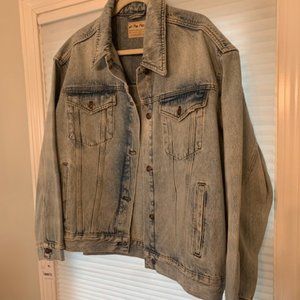 Free People Oversized Jolene Cotton Denim Trucker Jacket